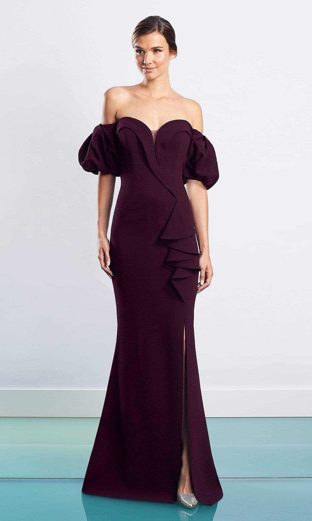 Alexander by Daymor, Alexander by Daymor - 1479 Sweetheart Crepe Sheath Gown