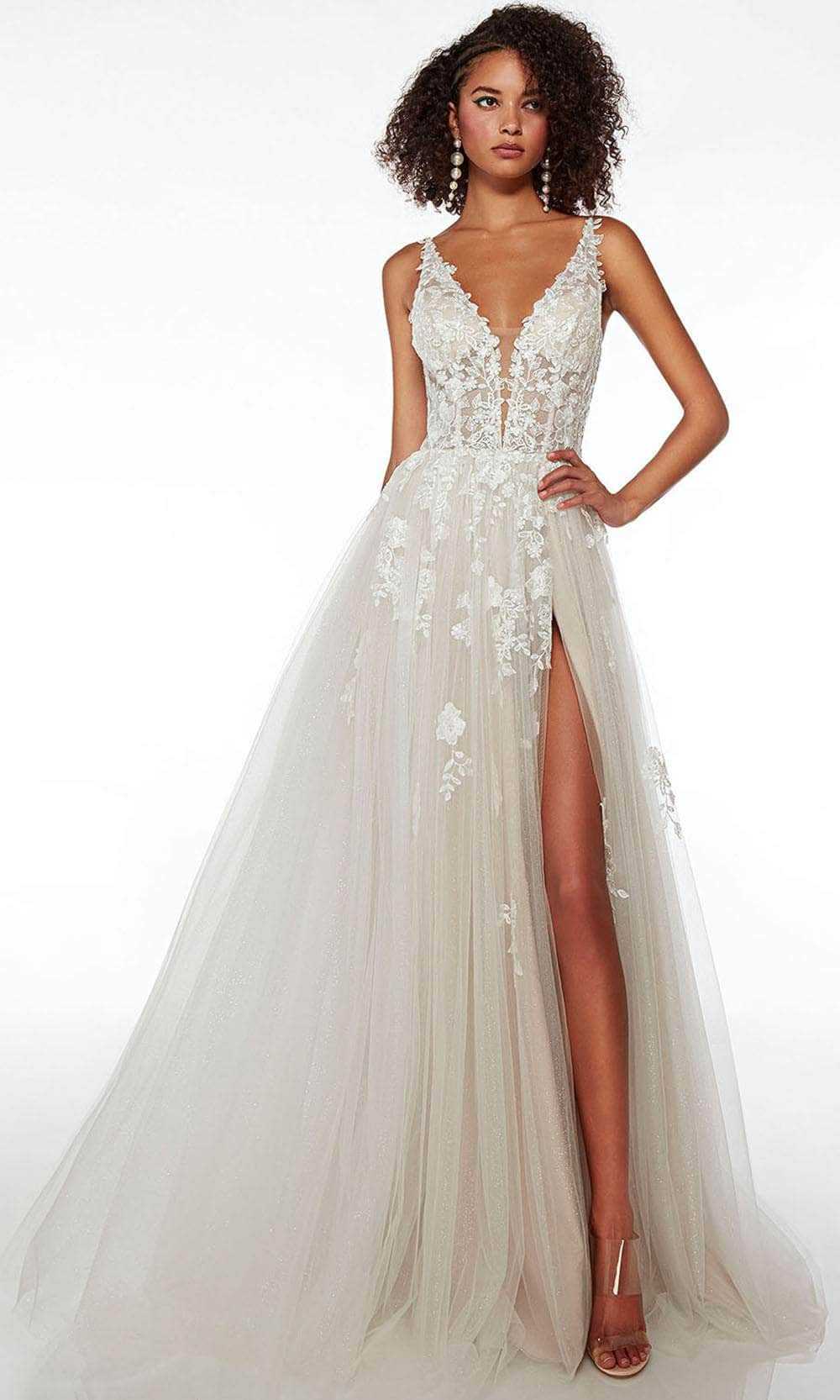 Alyce Paris, Alyce Paris 61722 - Embroidered A-line Prom Dress