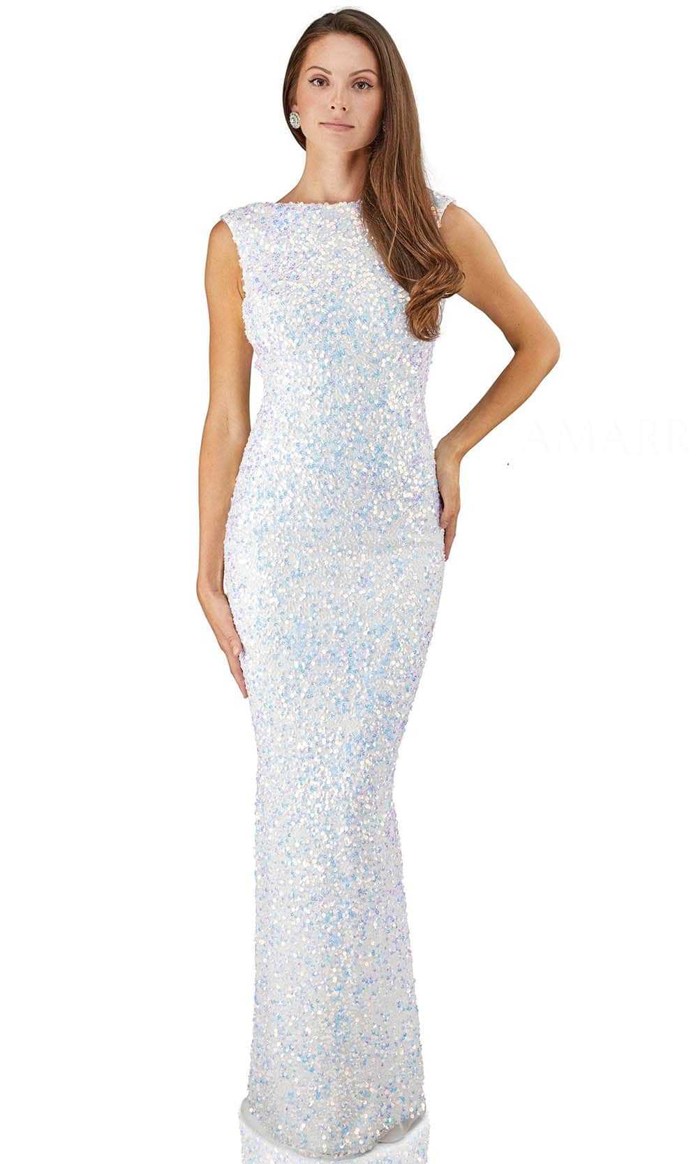 Amarra, Amarra 20936 - High Neck Beaded Evening Dress