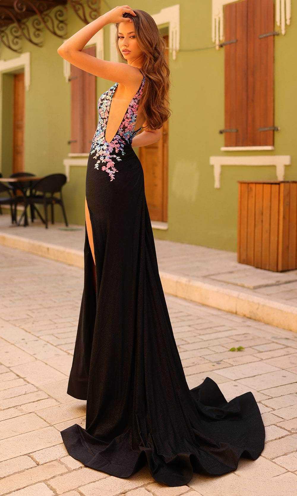 Amarra, Amarra 88808 - Floral Sequin Bodice Prom Dress