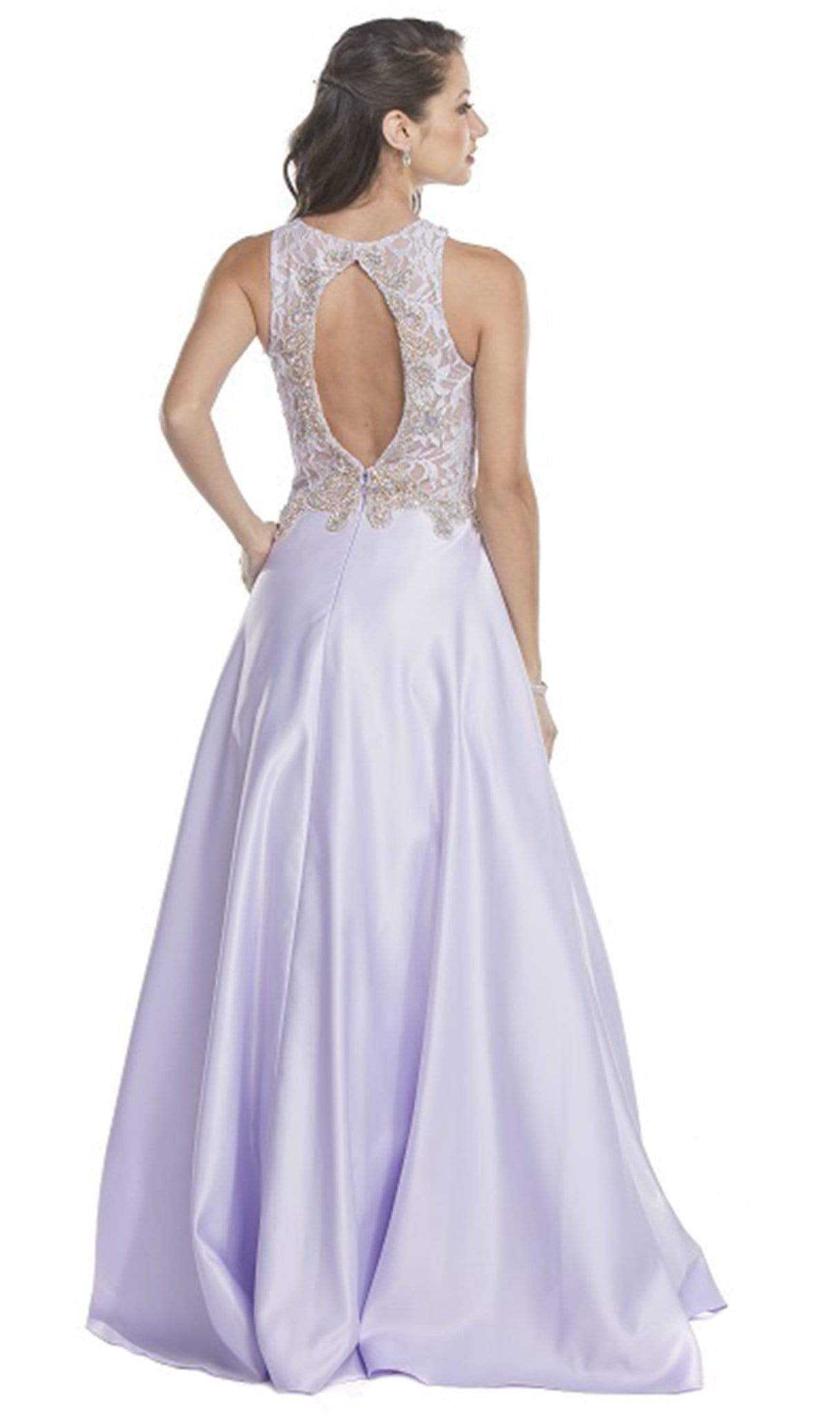 Aspeed Design, Aspeed Design - Embellished Halter Neck Evening Ballgown