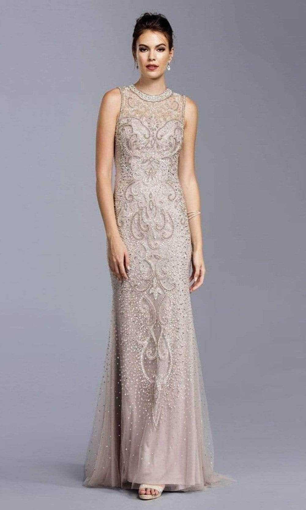 Aspeed Design, Aspeed Design L1975 - Bedazzled Sleeveless Evening Dress
