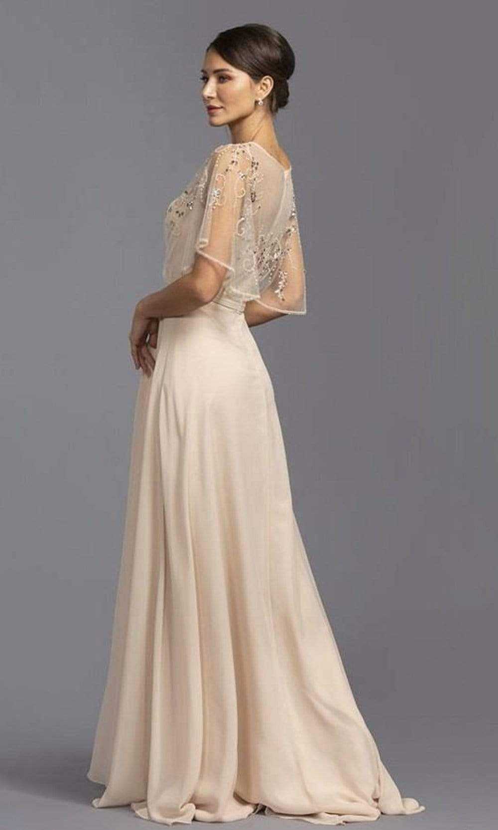 Aspeed Design, Aspeed Design - M2276 Modest Feminine Soft A-Line Dress