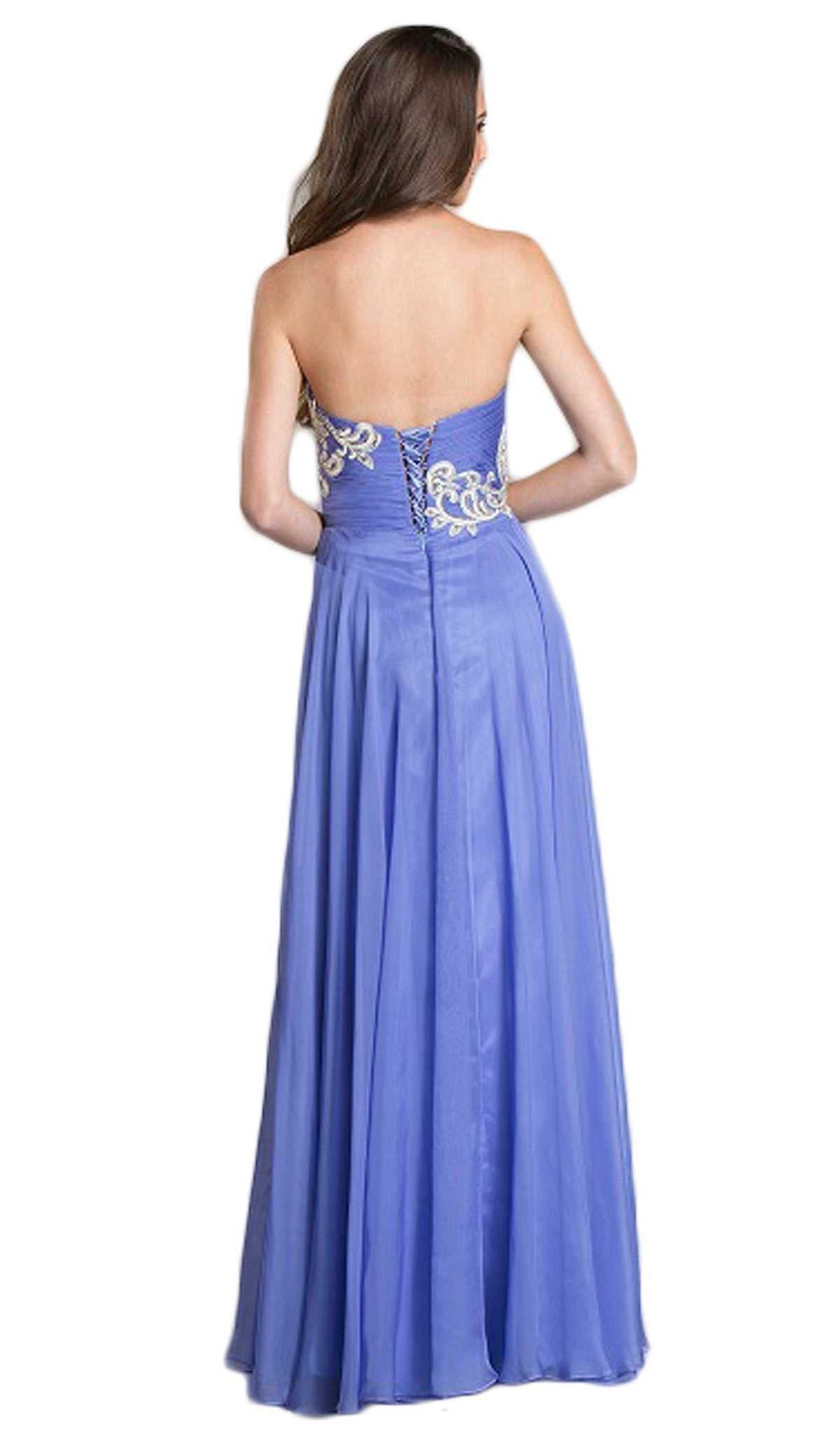 Aspeed Design, Aspeed Design - Strapless Ruched A-Line Affordable Prom Gown