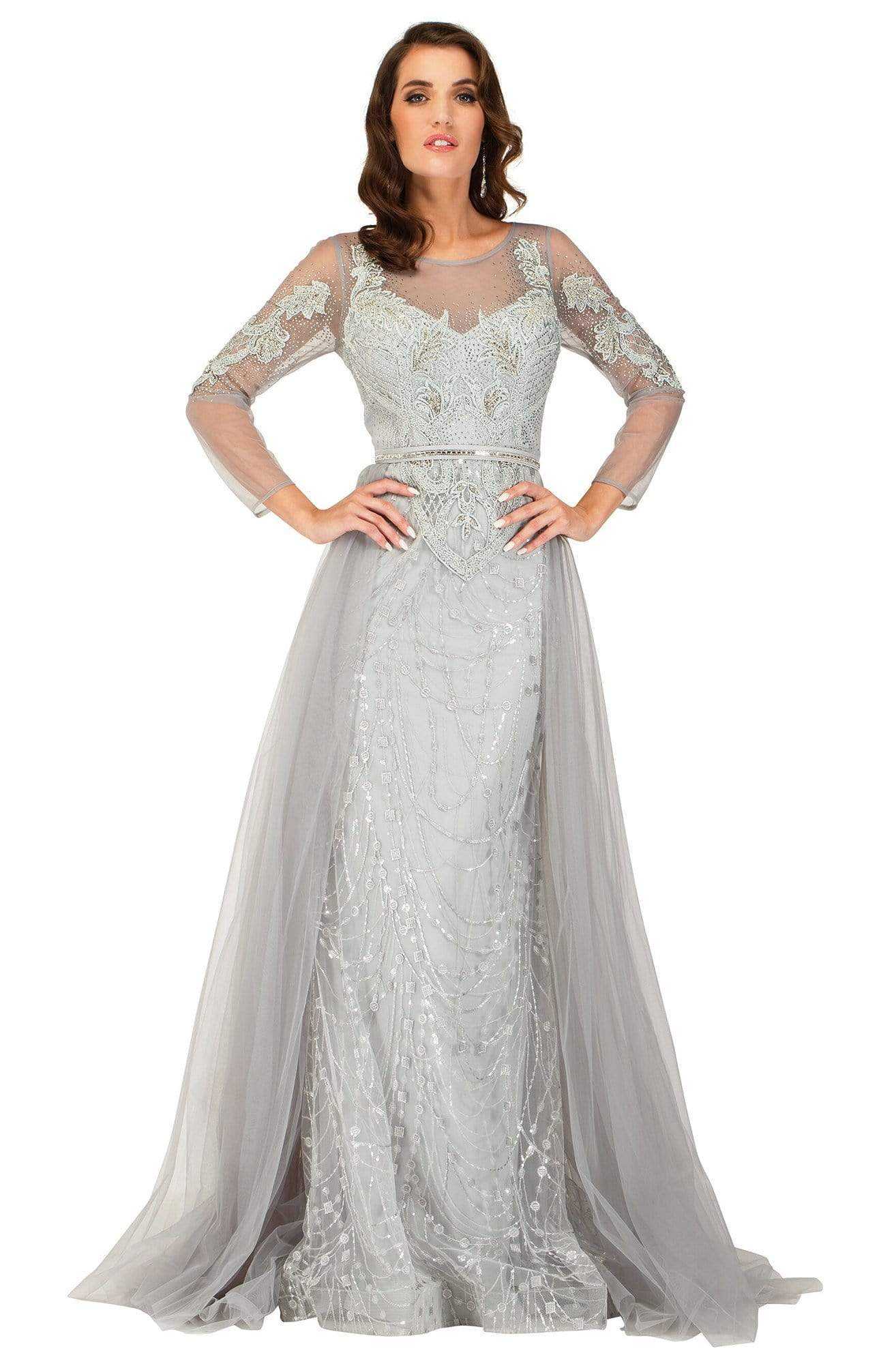 Cecilia Couture, Cecilia Couture - 2110 Jewel Embellished Long Dress